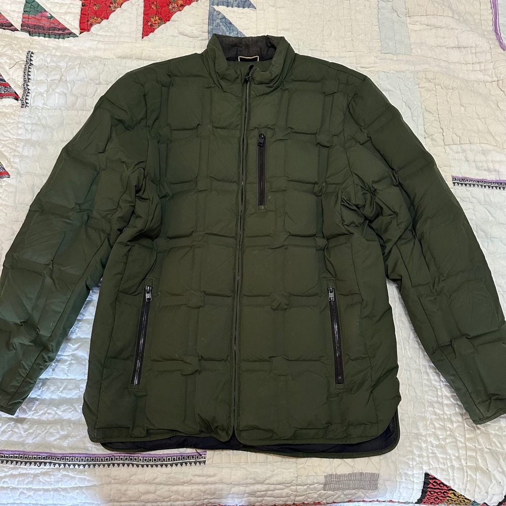 Aether Down Puffer Jacket Forest Green Schoeller Large MO1661